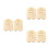 6Ensembles Annonces Bébé En Bois Beige Avec Supports Pins 5