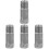 4Pièces Huile Cric Piston Cylindre Petit Argenté 3