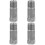 4Pièces Huile Cric Piston Cylindre Petit Argenté 6