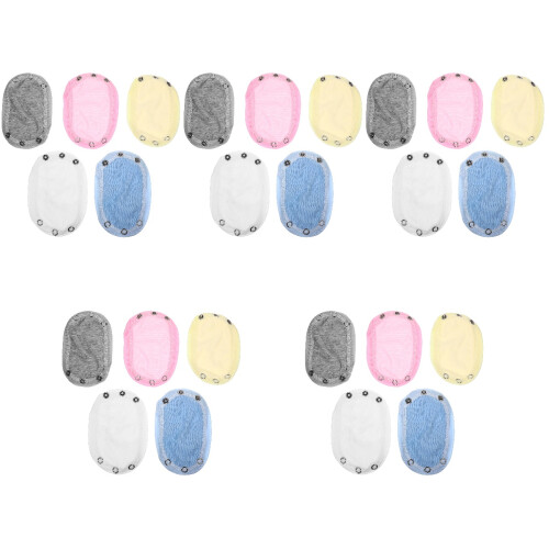25Pièces Extenseur Body Bébé Snap Coton Usage Coloré 2