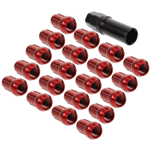 20Pièces Cache-Écrous Rouges En Acier Pour Accessoires De Pneu