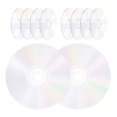 100Pièces Disques Cd Transparente Pour Création Décoration Murale 2