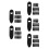 75Pièces Fixations Câble Noir Embarqué Usage Interne 10