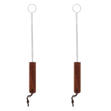 2Pièces Grattoir Métal Bois Facile Pour Retrait Poumons Poulet