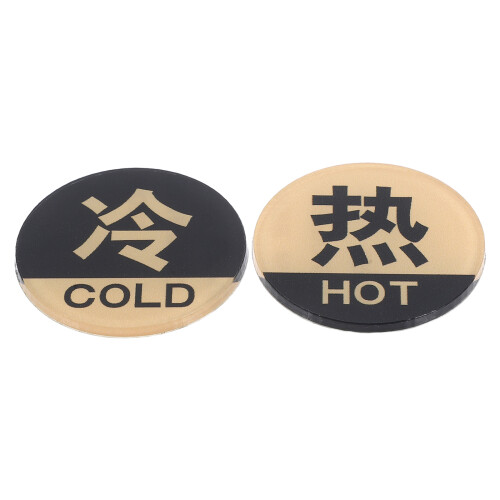 10Pièces Stickers Acryliques Pour Robinet Chaude Froid Multi-Usage