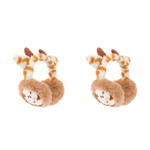2Pièces Cache-Oreilles Unisexe Fourrure Hiver 2