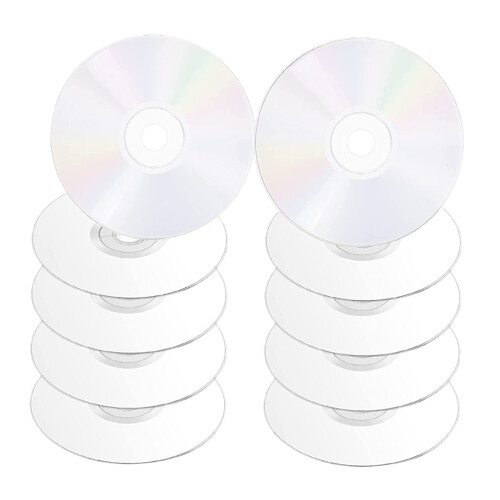 100Pièces Disques Cd Transparente Pour Création Décoration Murale 1