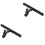 2Pièces Kit Extension Guidon Noir Résistant Compatible Route 4