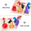 5Ensembles Jouet Bois Puzzle Syntaxe 9
