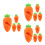 12Pièces Accessoire Couvercle Pot Silicone Orange Réhausseur 3