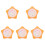 5Pièces Horloges Modèles Éducatives Orange Jeu D'apprentissage Temps 3