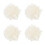 4Pièces Pastilles De Cire De Soja Blanche Cire Pour Bougies 4