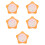 5Pièces Horloges Modèles Éducatives Orange Jeu D'apprentissage Temps 8