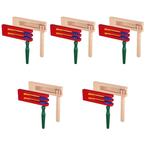 10Pièces En Bois Éducatives Pour Percussion Multicolores 2