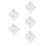 5Pièces Voiles De En Résille Décor Élégant 10