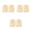 6Ensembles Annonces Bébé En Bois Beige Avec Supports Pins 9