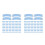 96Pièces Adhésifs Pour Perruques Coton PU Sky-Blue Usage 5