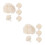 8Pièces Effet Décor Nuage Pour Mariage Fête 8
