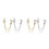 4Pièces Broches Pour Hommes Pin Broche Notes Musicales Colorée 5