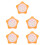 5Pièces Horloges Modèles Éducatives Orange Jeu D'apprentissage Temps 7