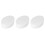 3Pcs White Oval Foam Cake Dummies for Fondant Decorating Practice 8