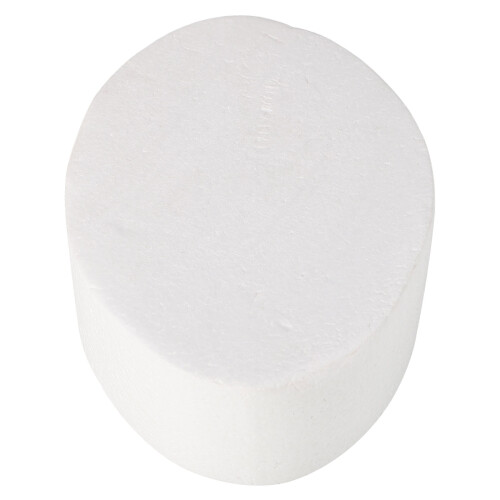 3Pcs White Oval Foam Cake Dummies for Fondant Decorating Practice 1