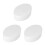 3Pcs White Oval Foam Cake Dummies for Fondant Decorating Practice 4