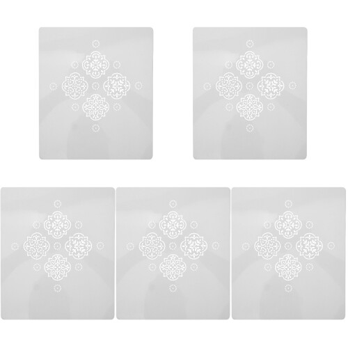 5Pièces Pochoirs Couture Blancs Pour Patchwork DIY 2