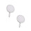 2Pièces Membrane Stéthoscope En Métal Argenté Accessoire 10