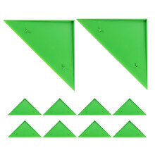 20Pcs Foosball Table Side Triangle Green Hips Corner Guard Accessories