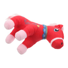 2Pièces Mascotte Peluche Rouge Ornement Fête