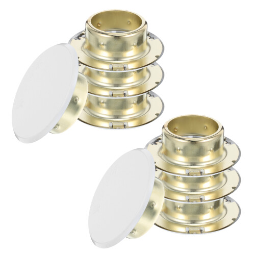 40Pcs White Metal Sprinkler Head Protector Covers for Home Ceilings 1