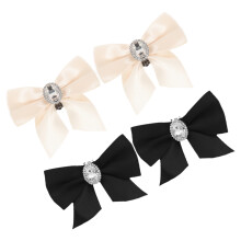 8Pcs Vintage Alloy Bowknot Shoe Clips Easy Install Wedding Shoe Charms