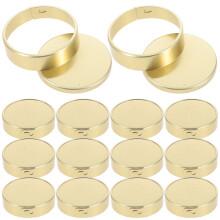 100Pcs Side Buckle Gold Metal Jar Caps Aluminum Replacement