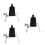 3Sets Adjustable Metal Cowbell Clip Drum Stand Accessory for Kids 5