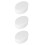 3Pcs White Oval Foam Cake Dummies for Fondant Decorating Practice 7