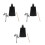 3Sets Adjustable Metal Cowbell Clip Drum Stand Accessory for Kids 6