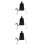 3Sets Adjustable Metal Cowbell Clip Drum Stand Accessory for Kids 3