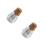 2Pièces Sourdine Trompette En Bois Multi Usage Son Standard Jazz 3