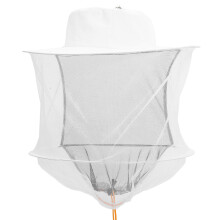 4Pcs Professional Beekeeper Hat with Wide Brim and Foldable White Net