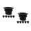 12Pcs Black Silicone Bathroom Hose Plug with Advanced Leak Prevention 4