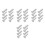 16Pairs Silver Metal Rivet Set for DIY Kitchen Handle Fixing 4
