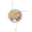 2Pcs Mini Straw Hat Props with Bow and Flowers for Dolls Multicolor 1