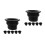 12Pcs Black Silicone Bathroom Hose Plug with Advanced Leak Prevention 8