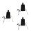 3Sets Adjustable Metal Cowbell Clip Drum Stand Accessory for Kids 7