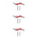 3Pcs Carbon Steel Masonry Repointing Tool Red Brick Mortar Removal 3