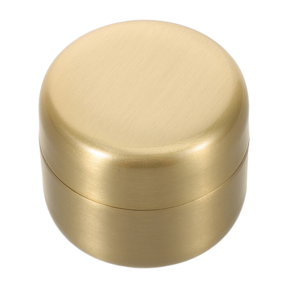 Iplusmile Golden 4Pcs Stainless Steel Pill Case Waterproof Portable Medicine Box