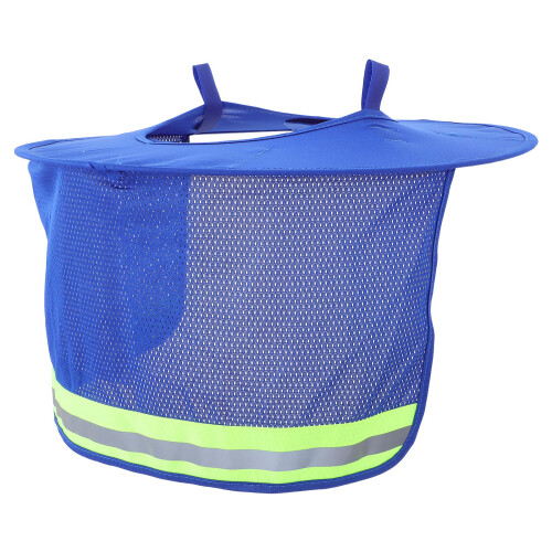 3Pcs Adjustable Hard Hat Sunshade Visor Neck Cover Blue Lightweight
