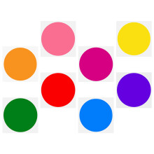 4Sets Vibrant PVC Spot Stickers Self-Adhesive Floor Dots for Preschool