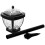 2Pcs Solar Stigma Light Outdoor Waterproof Post Cap Lamp White Light 7